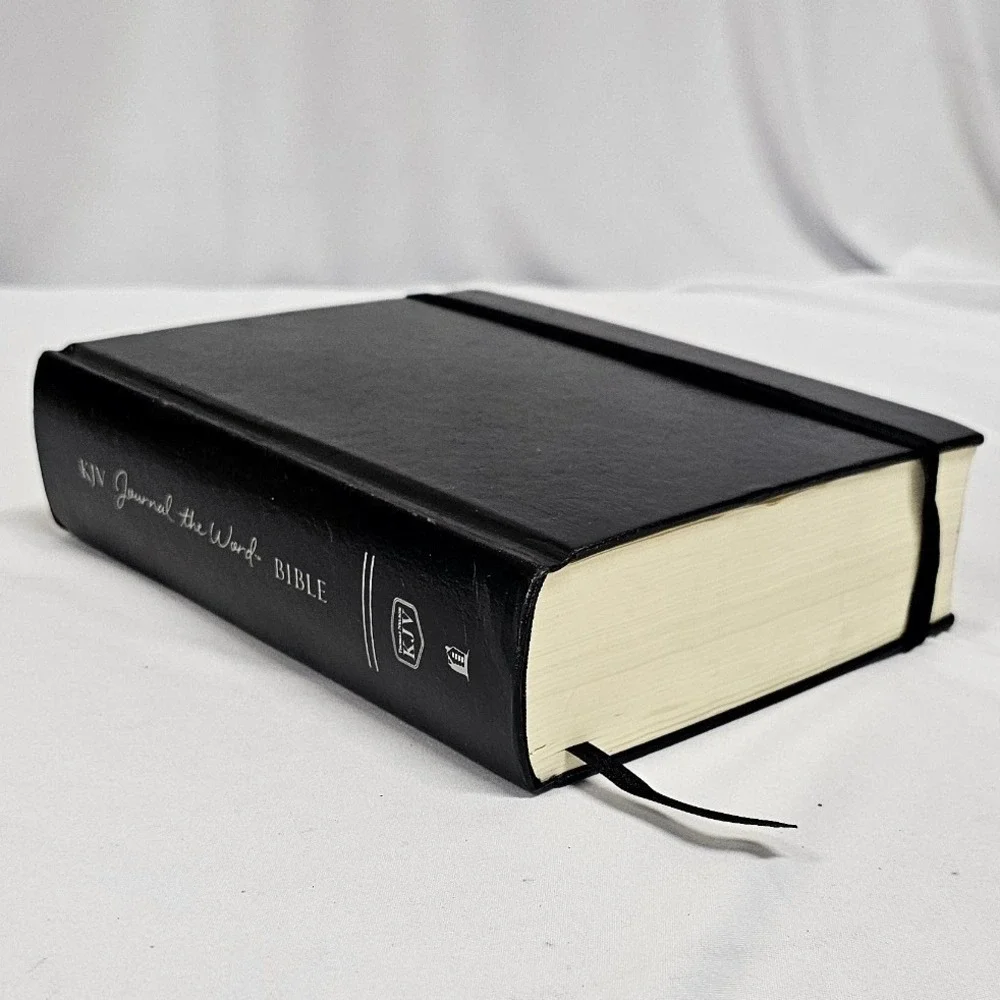 Thomas Nelson KJV Journal the Word Bible Large Print Black Hardcover Red Letter